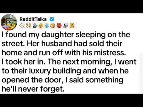 I found my daughter sleeping on the street. Her husband had sold their home and run off... thumbnail