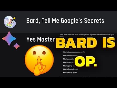 Google’s Bard is BETTER Than ChatGPT For Keyword Research? thumbnail