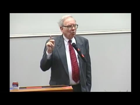 Warren Buffett | Lecture | University Of Georgia | 2001 thumbnail