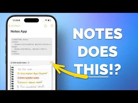 Notes for iPhone is AMAZING when you know how to use it (10 Tips) thumbnail