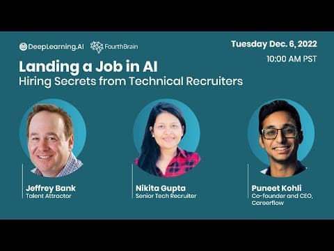 How to Land a Job in AI: Secrets from Recruiters thumbnail