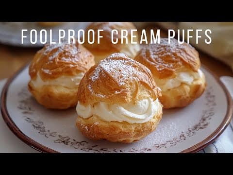 Easy Cream Puffs with Simple Ingredients – No Fancy Tools Needed! thumbnail