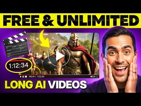 STOP Paying: Make LONG AI Videos (FREE & UNLIMITED) thumbnail