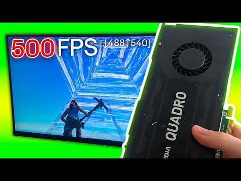 The $20 GPU That Actually Gets 500 FPS thumbnail