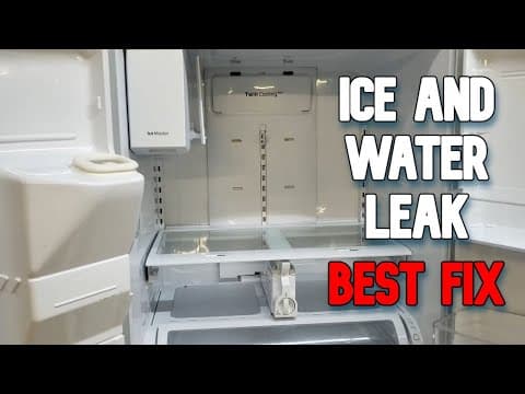 Samsung Refrigerator Ice Build-Up and Leaking Water Inside Drawers - How to Fully Fix it Forever thumbnail