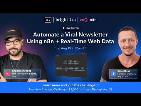 [Extended Live Demo] Automate a Viral Newsletter Using n8n + Real-Time Web Data thumbnail