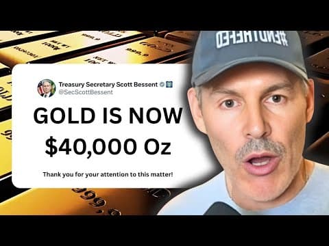 FED PLAN LEAKED: Treasury To Revalue Gold To 40,000 To Solve US Debt TSUNAMI! thumbnail