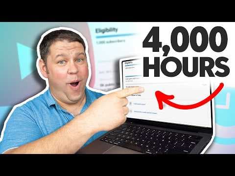 Get ANY Channel to 4,000 Hours on YouTube (It's Easy) thumbnail
