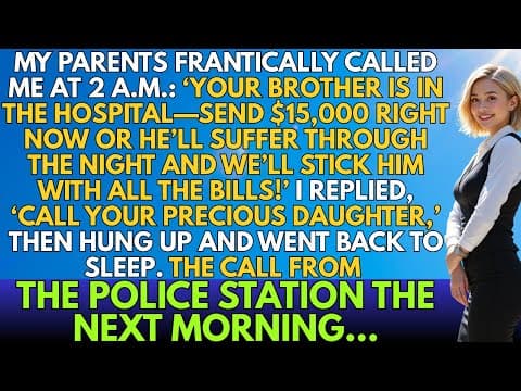 My parents called at 2 a.m. demanding $15,000 for my brother, but the police call later revealed.... thumbnail
