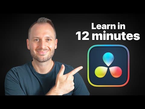 DaVinci Resolve Beginners Tutorial: Edit like a PRO for FREE! thumbnail