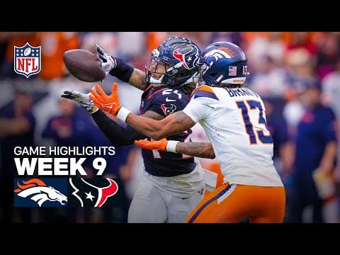 Denver Broncos vs Houston Texans Game Highlights | 2025 NFL Season Week 9 thumbnail