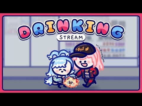 【drinking responsibly】kobo's first drink featuring adult supervision (and kanade) #calliolive thumbnail