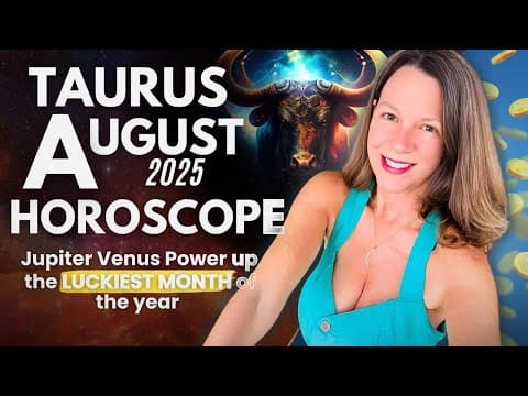 Jupiter Brings Luck in Career and Finances 🔆 TAURUS AUGUST 2025 HOROSCOPE. thumbnail