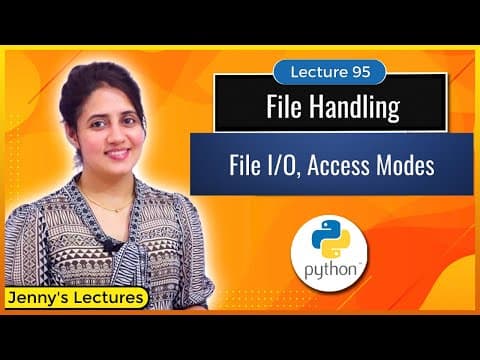 File Handling in Python | Python Tutorials for Beginners #lec95 thumbnail