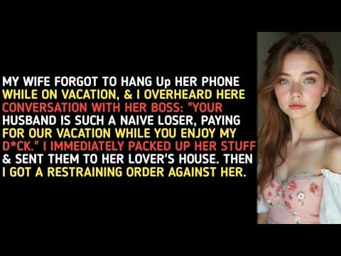 MY WIFE FORGOT TO HANG Up HER PHONE WHILE ON VACATION, & I OVERHEARD HERE CONVERSATION WITH HER BOSS thumbnail