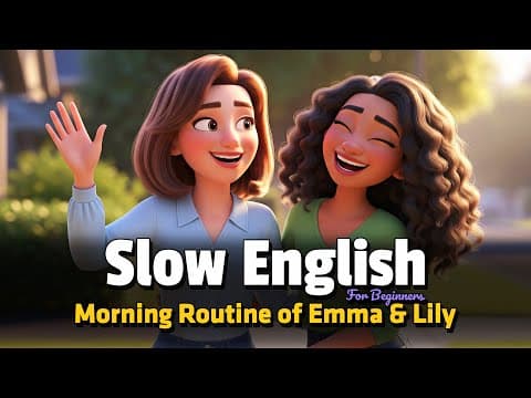 Simple Daily Routine English | Easy English Listening Practice (A2 Level) thumbnail