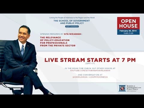 SGPP Indonesia Open House with Gita Wirjawan thumbnail