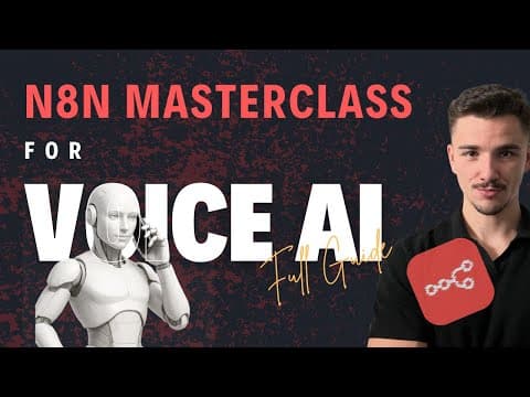 n8n Workshop: Build AI Voice Agents & Automate Workflows (Complete 2+ Hour Guide) thumbnail
