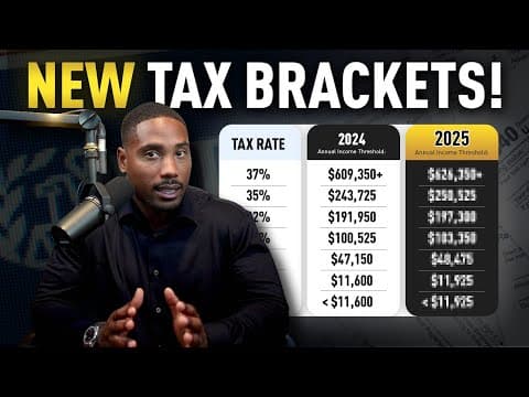 IRS Releases New Inflation-Adjusted Tax Brackets for 2025 | What This Means for YOU thumbnail