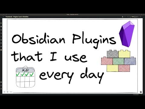 Obsidian Plugins that I use every day thumbnail