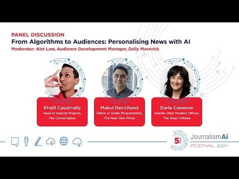 From Algorithms to Audiences: Personalising News with AI thumbnail