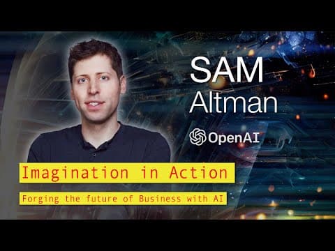 Breakthrough potential of AI | Sam Altman | MIT 2023 thumbnail