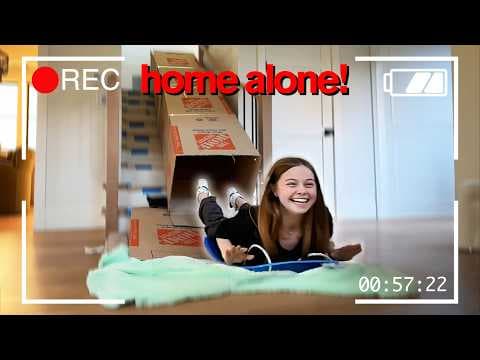 HOME ALONE Without Parents for 24 Hours *Security Cameras* thumbnail