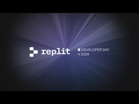 Replit Developer Day 2024 thumbnail