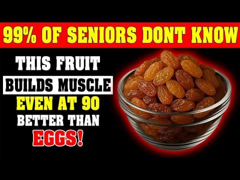Build Muscle After 70: THIS FRUIT PROTEIN Works Better Than Eggs! | Senior Health Tips thumbnail