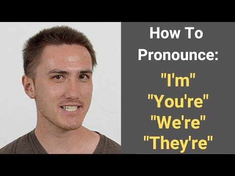 How to Pronounce English Contractions Correctly thumbnail
