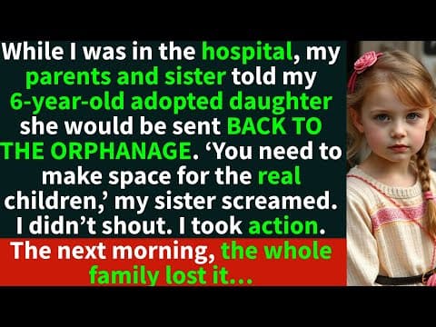 My parents and sister told my 6-year-old that she will be sent BACK TO THE ORPHANAGE. So I did THIS… thumbnail