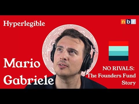 The Untold Story of Peter Thiel and Founders Fund (ft. Mario Gabriele) thumbnail