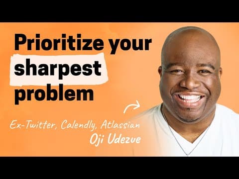 Picking sharp problems, increasing virality, and unique product frameworks | Oji Udezue (Typeform) thumbnail
