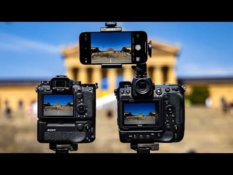 iPhone 14 Pro vs $20,000 in "PROFESSIONAL" Cameras (Sony a1 / Nikon Z9) REVIEW thumbnail