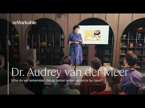 How handwriting benefits your brain | Neuropsychologist Dr. Audrey van der Meer thumbnail