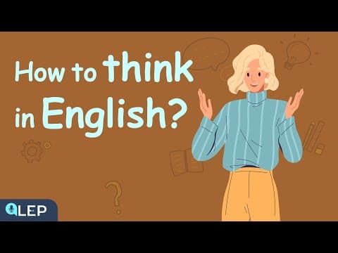 How To Start Thinking In English? | 🎧 Podcast and Chill | Beginner thumbnail