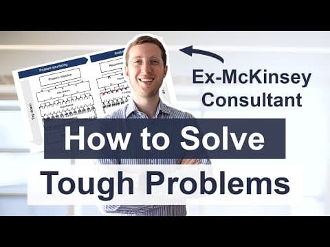 HOW TO SOLVE PROBLEMS - How do consulting firms work (hypothesis-based problem solving explained) thumbnail