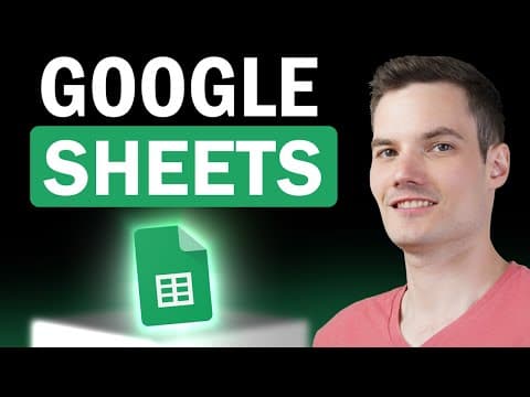 Google Sheets Tutorial for Beginners thumbnail