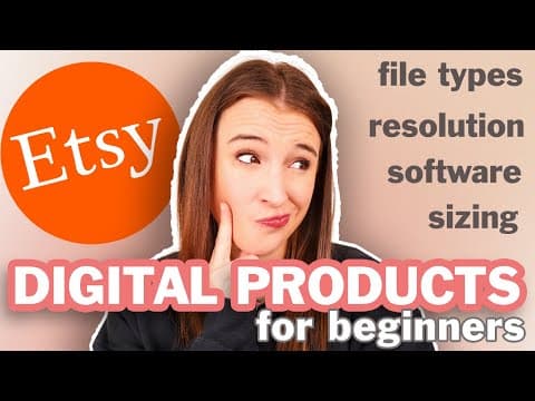 HOW TO CREATE AND SELL ETSY DIGITAL PRODUCTS (How to sell digital products on Etsy for beginners) thumbnail