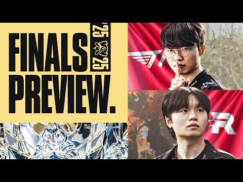 WORLDS 2025 FINALS PREVIEW T1 VS KT thumbnail