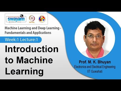 Lec 1: Introduction to Machine Learning thumbnail