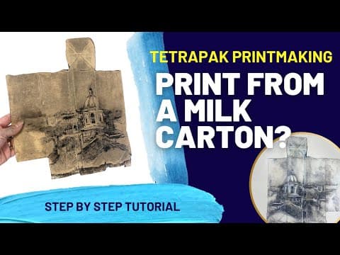 Milk Carton Printmaking? | Tetra Pak Print Tutorial thumbnail