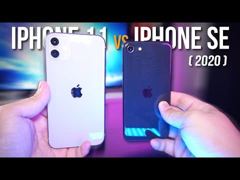 iPhone SE 2 vs iPhone 11 | Camera Test + SPEED Test ULTIMATE Review! 🔥 thumbnail