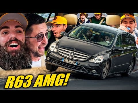 Mercedes R63 AMG, 6 People, HILARIOUS FULL SEND! // Nürburgring thumbnail