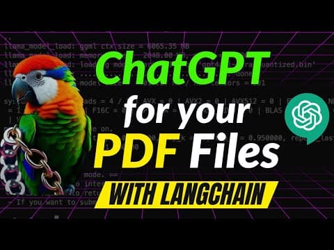 ChatGPT for YOUR OWN PDF files with LangChain thumbnail