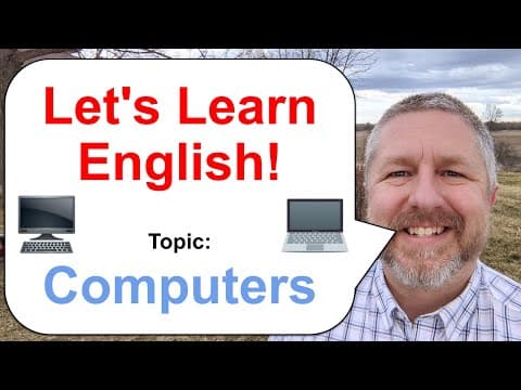 Let's Learn English! Topic: Computers 💻 🖥️ thumbnail