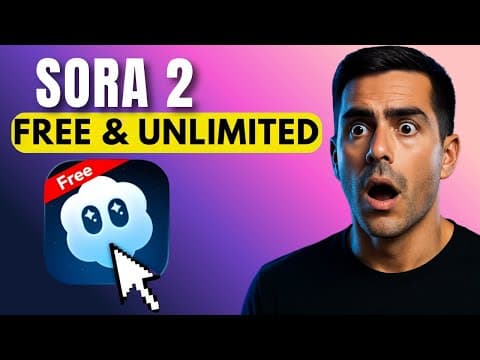 Sora 2 FREE & UNLIMITED (Official Safe Method) thumbnail
