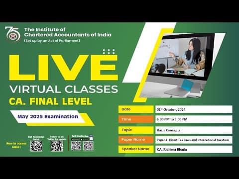 Final Paper 4: DTL & IT | Topic: Basic Concepts | Session 2 | 01 Oct, 2024 thumbnail