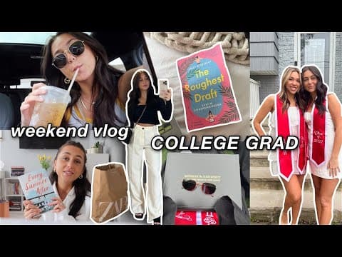 VLOG: weekend in my life (college grad, hauls, + more!) thumbnail