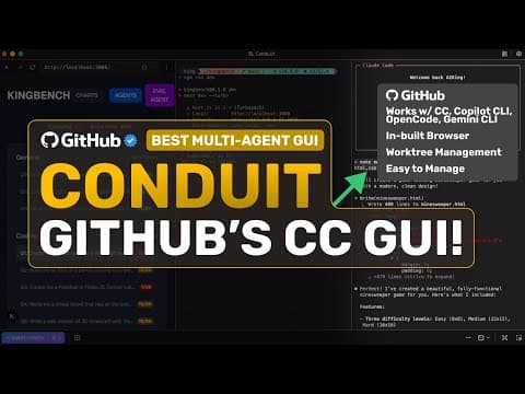 Github's Conduit GUI: This NEW Claude Code, Gemini CLI GUI by Github Team is CRAZY! thumbnail
